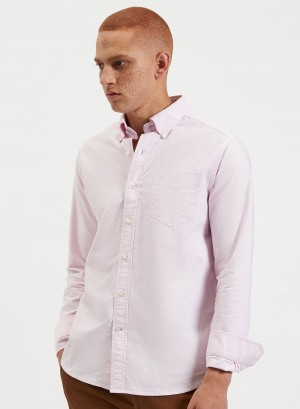 Ben Sherman Brighton Oxford Organic Shirts Pink | 085PKDSYT