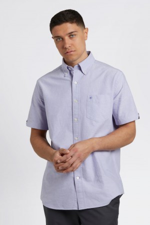 Ben Sherman Brighton Oxford Shirts Purple | 693JPKNEB