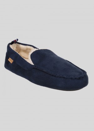 Ben Sherman Casa Cartegena Moccasin Slipper Navy | 234SUYRGV