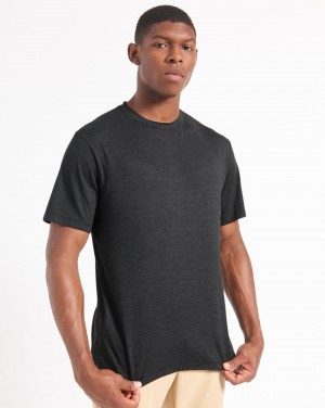 Ben Sherman Performance Stretch Marl T-Shirt Black | 763PNKJWG