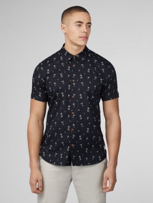 Ben Sherman Scattered Shirts Black | 053IRXBTO