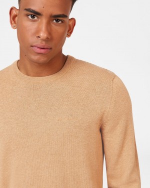 Ben Sherman Signature Crewneck Knitwear Grey | 039MBPLFZ