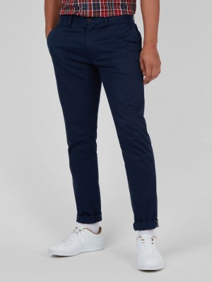 Ben Sherman Signature Skinny Stretch Chino Pants Navy | 291RUYCNT