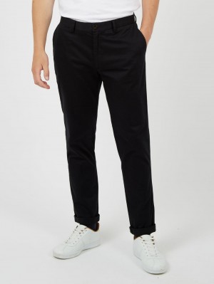 Ben Sherman Signature Slim Stretch Chino Pants Black | 857TCMAGV