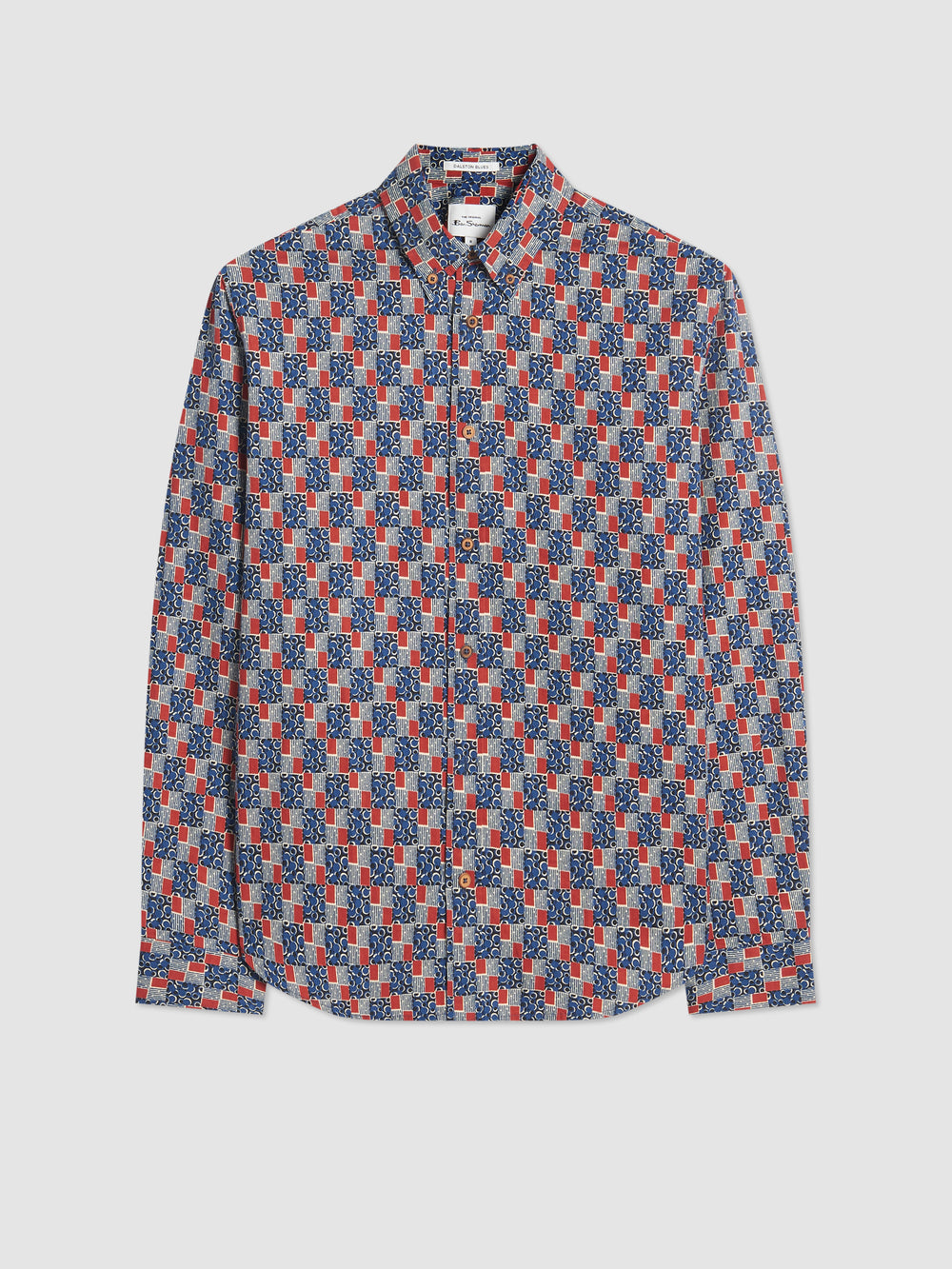 Ben Sherman 1950s Checkerboard Shirts Indigo | 810OUKHCP