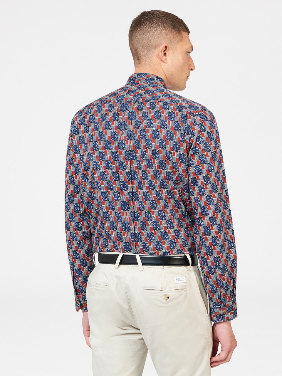 Ben Sherman 1950s Checkerboard Shirts Indigo | 810OUKHCP