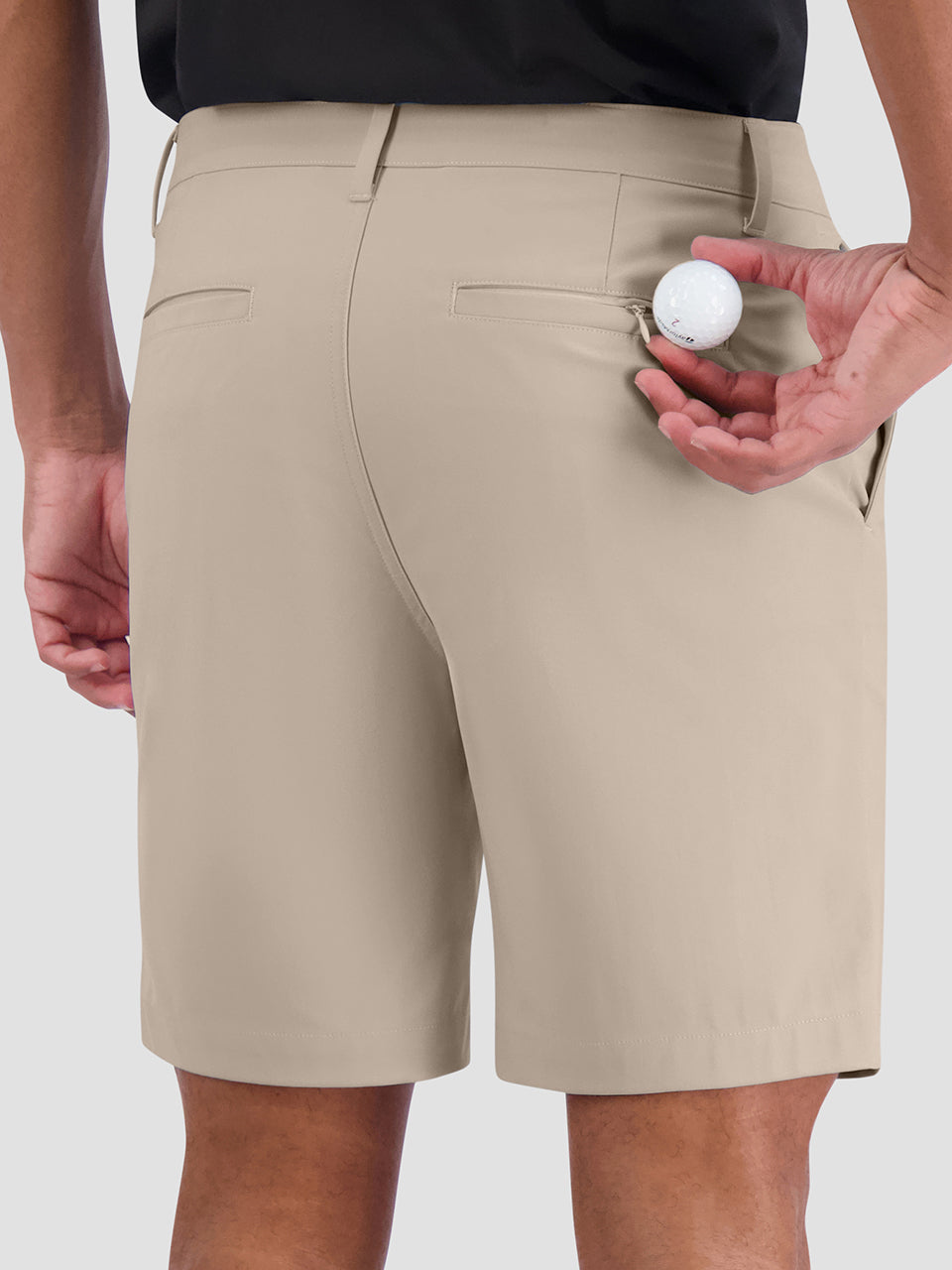 Ben Sherman 4Way Stretch Tech Shorts Khaki | 478CSWVMJ