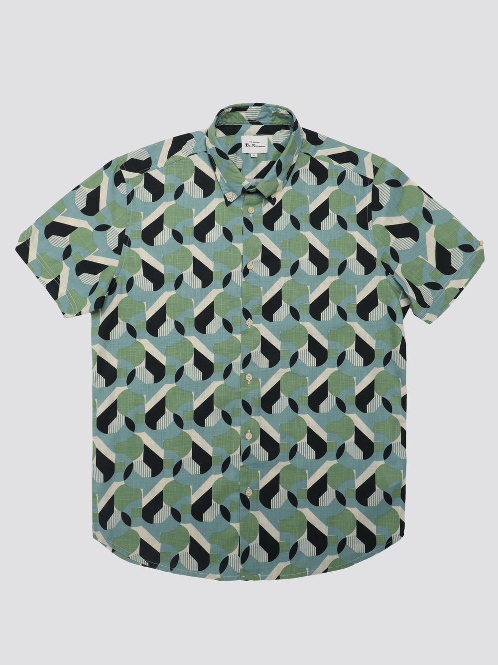 Ben Sherman Art Deco Shirts Green | 942MOSZGR