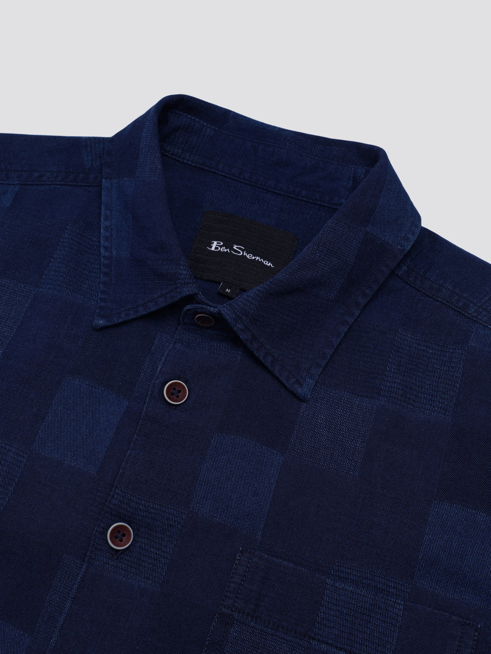 Ben Sherman B by Ben Sherman Indigo Check Shirts Navy | 384GQDXCZ