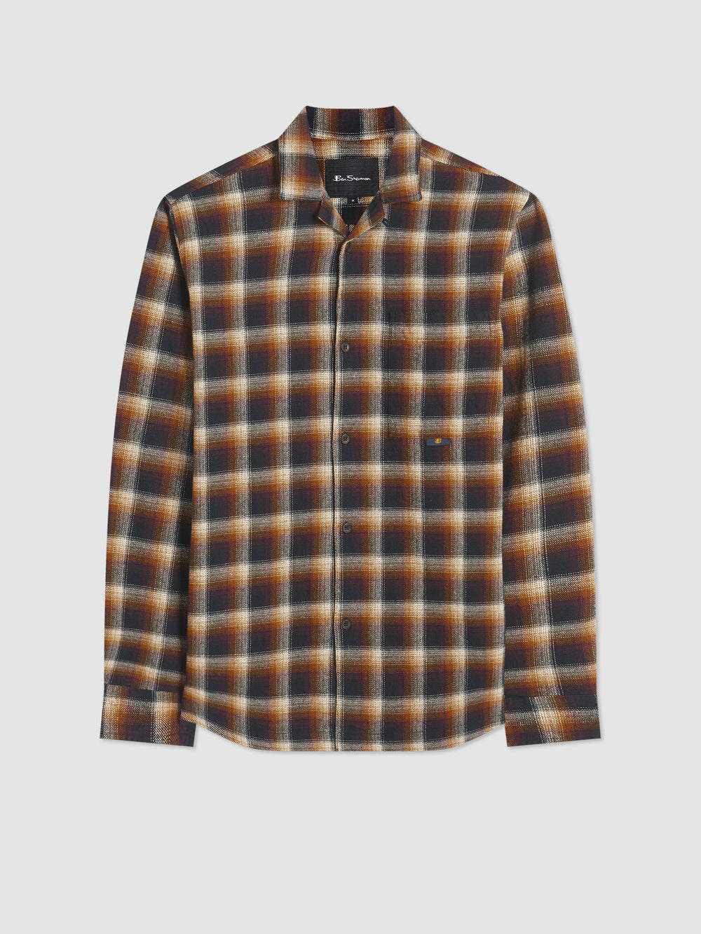 Ben Sherman B by Ben Sherman Ombre Check Shirts Brown | 379LHRTBS