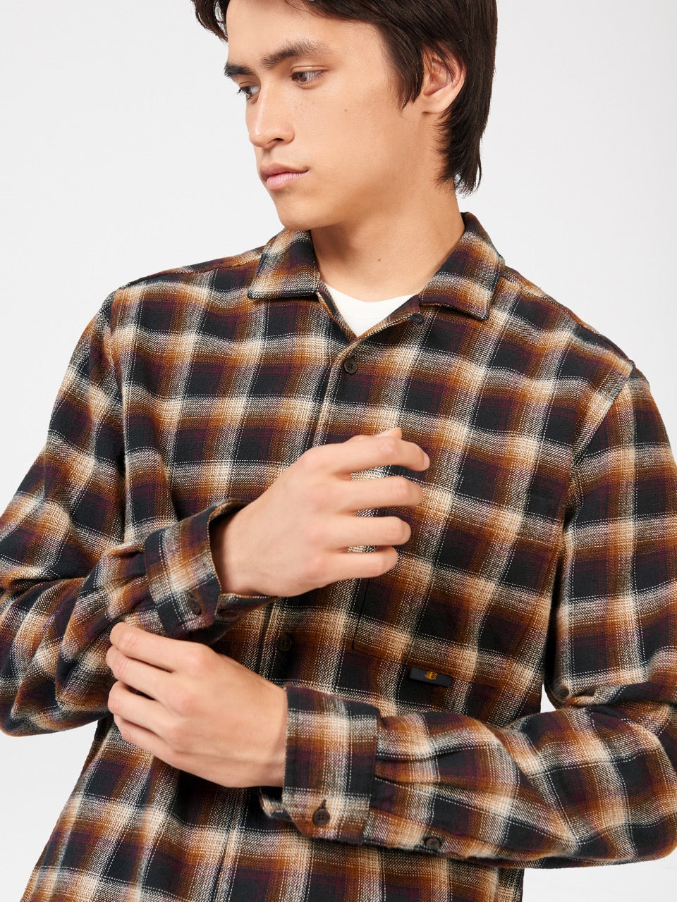 Ben Sherman B by Ben Sherman Ombre Check Shirts Brown | 273XAZQNC