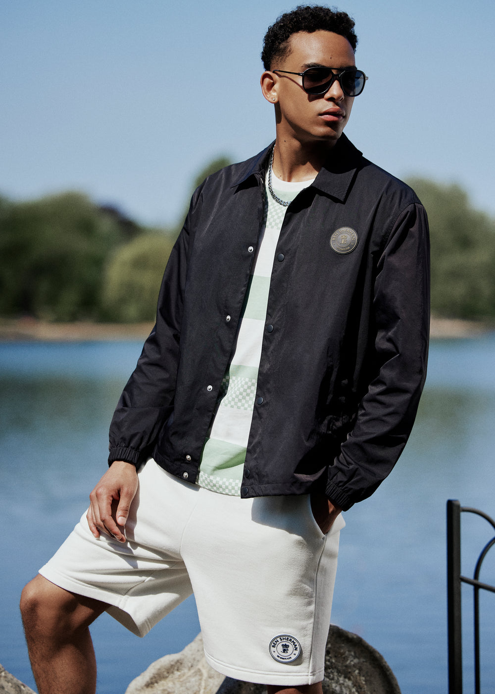 Ben Sherman B by Ben Sherman Sport Jackets Black | 927HBNUEV