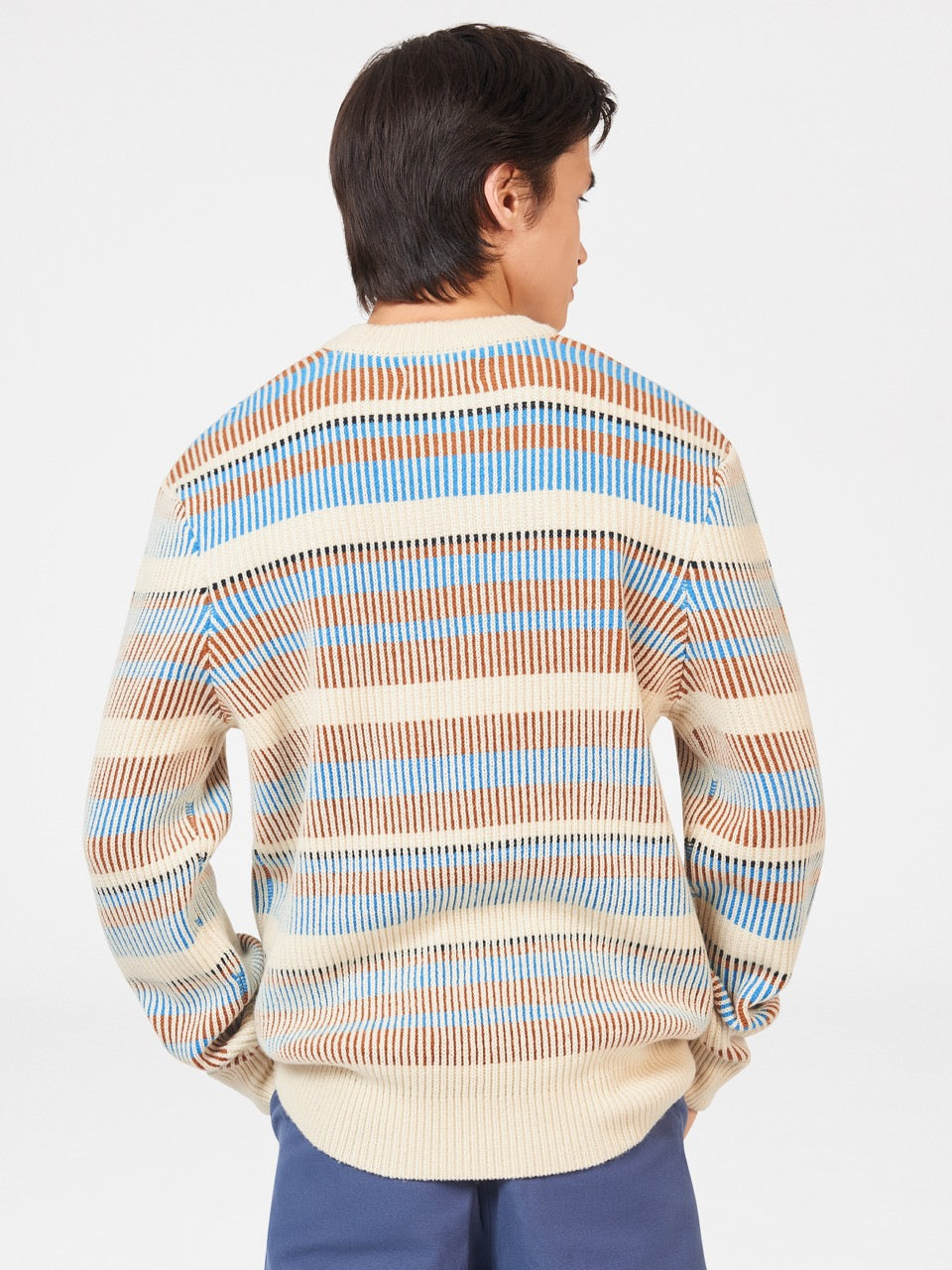 Ben Sherman B by Ben Sherman Stripe Knitwear White | 734XFRLWN