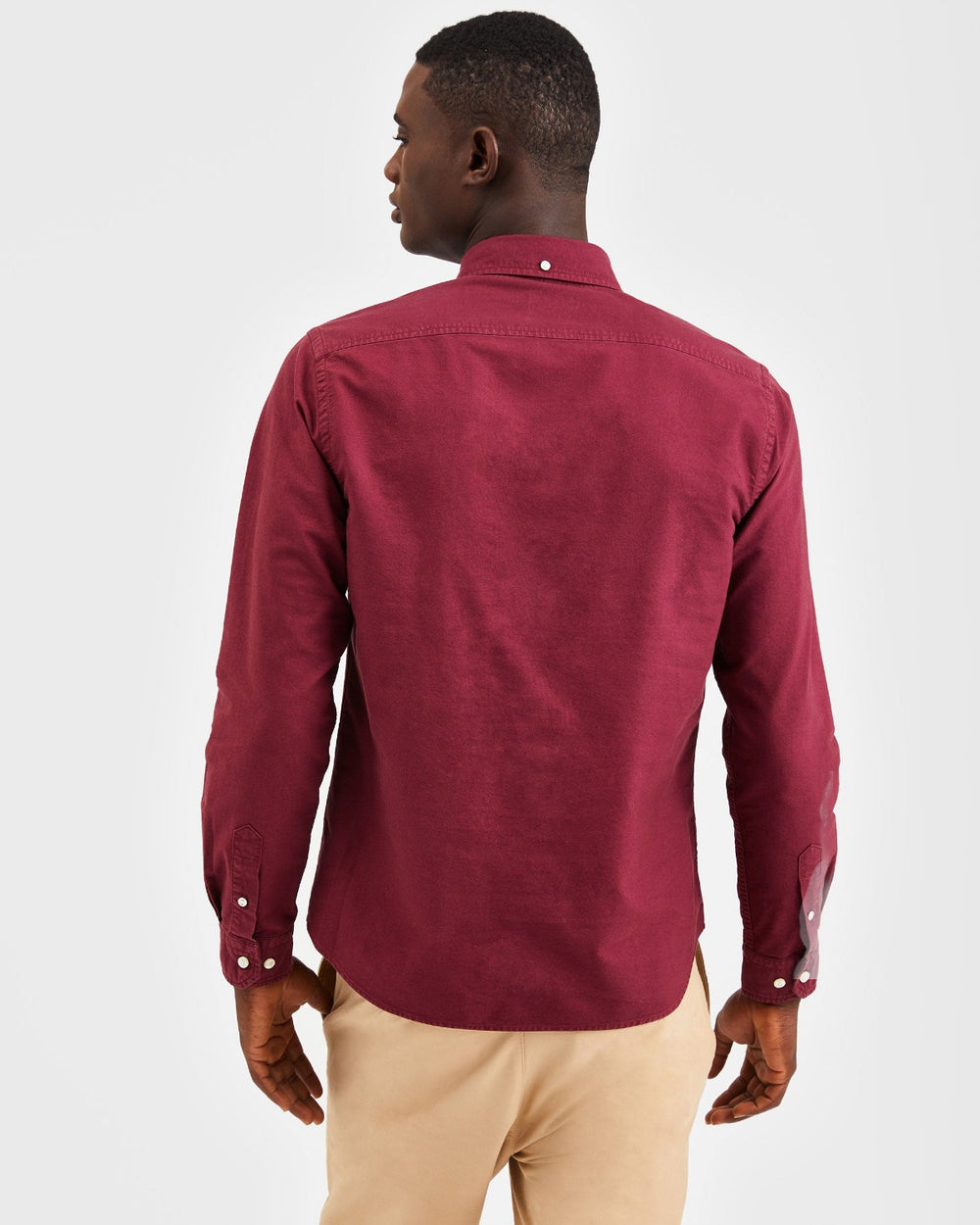 Ben Sherman Beatnik Oxford Garment Dye Shirts Burgundy | 740HCLBUF