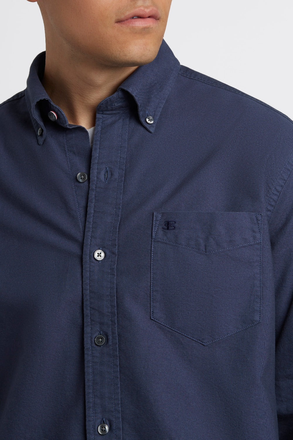 Ben Sherman Beatnik Oxford Garment Dye Shirts Indigo | 832JUCQVA