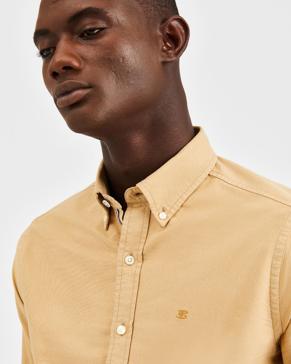 Ben Sherman Beatnik Oxford Garment Dye Shirts Khaki | 213IHRETJ