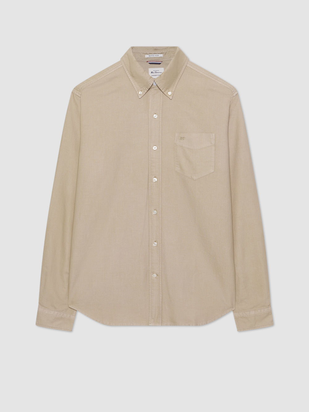 Ben Sherman Beatnik Oxford Garment Dye Shirts Grey | 357ZDSFGW