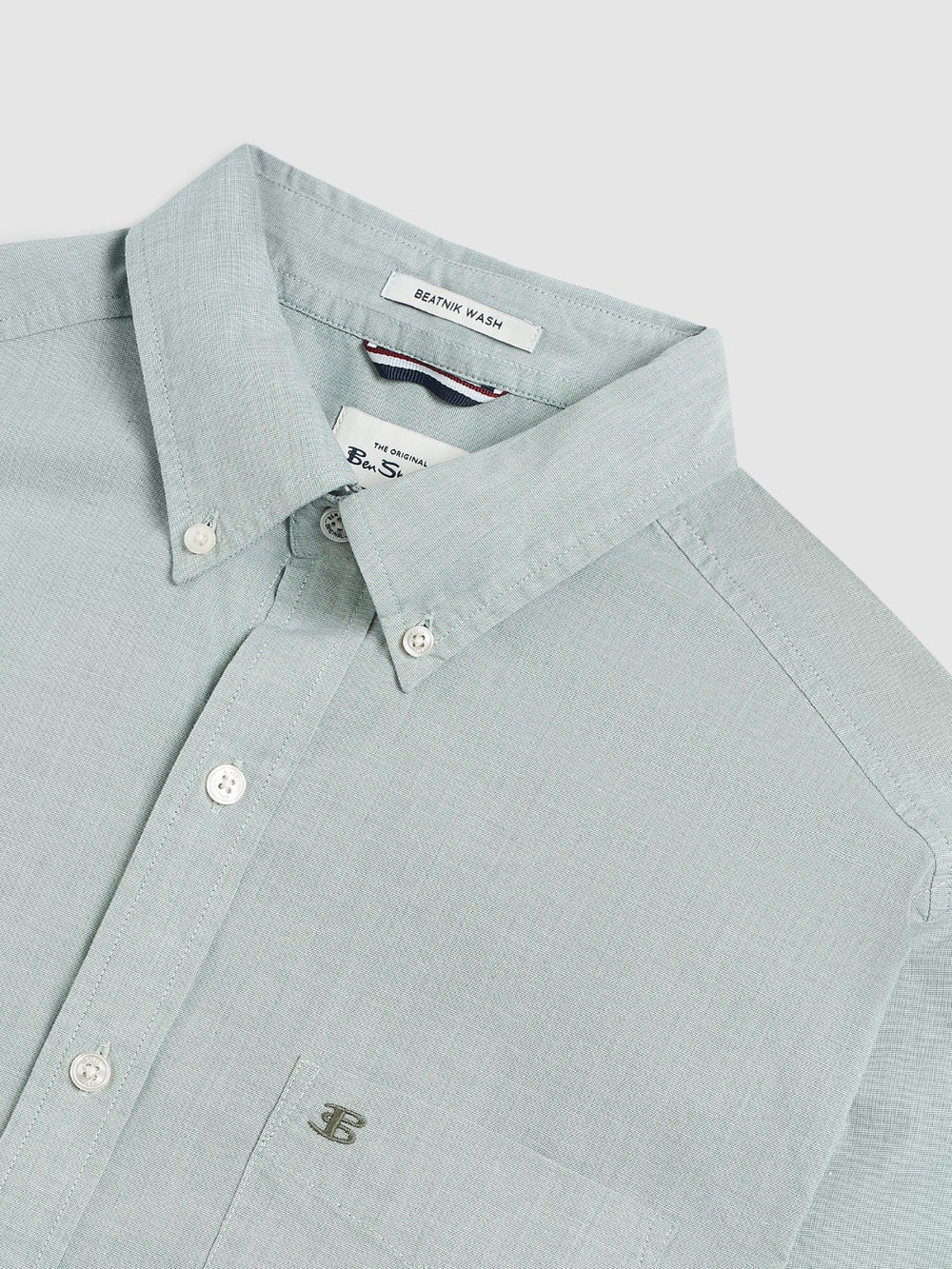 Ben Sherman Beatnik Wash Long-Sleeve Shirts Green | 913AGRDKC