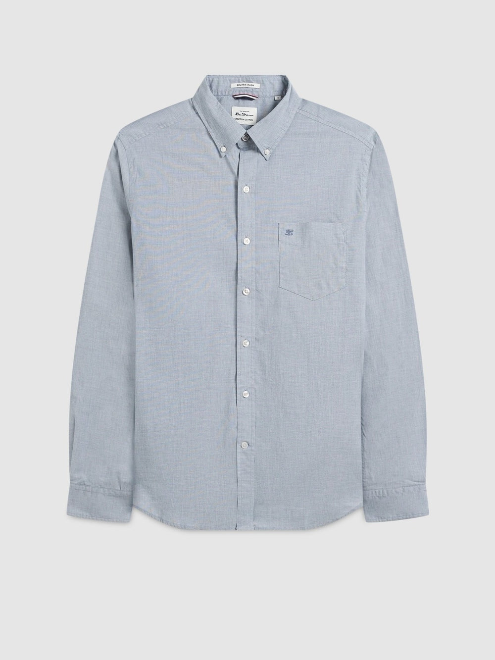 Ben Sherman Beatnik Wash Long-Sleeve Shirts Navy | 328QPGSWF