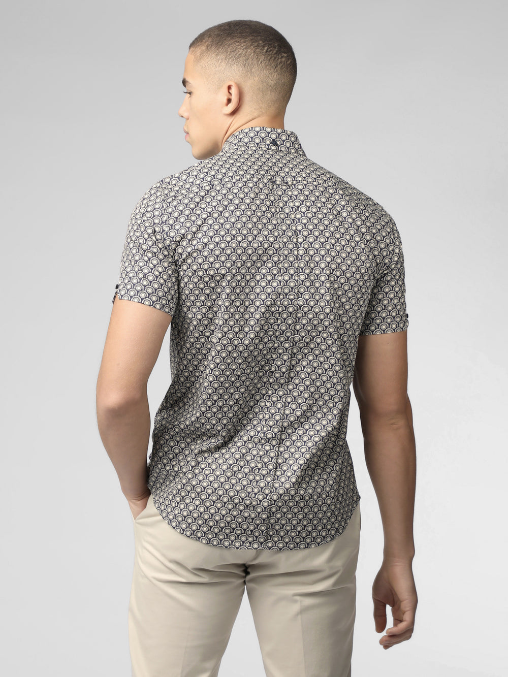 Ben Sherman Block Geo Shirts Grey | 851OIRPYE