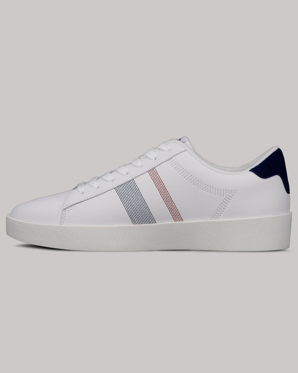 Ben Sherman Boxwell Sneakers White / Navy / Red | 196WCFKRA