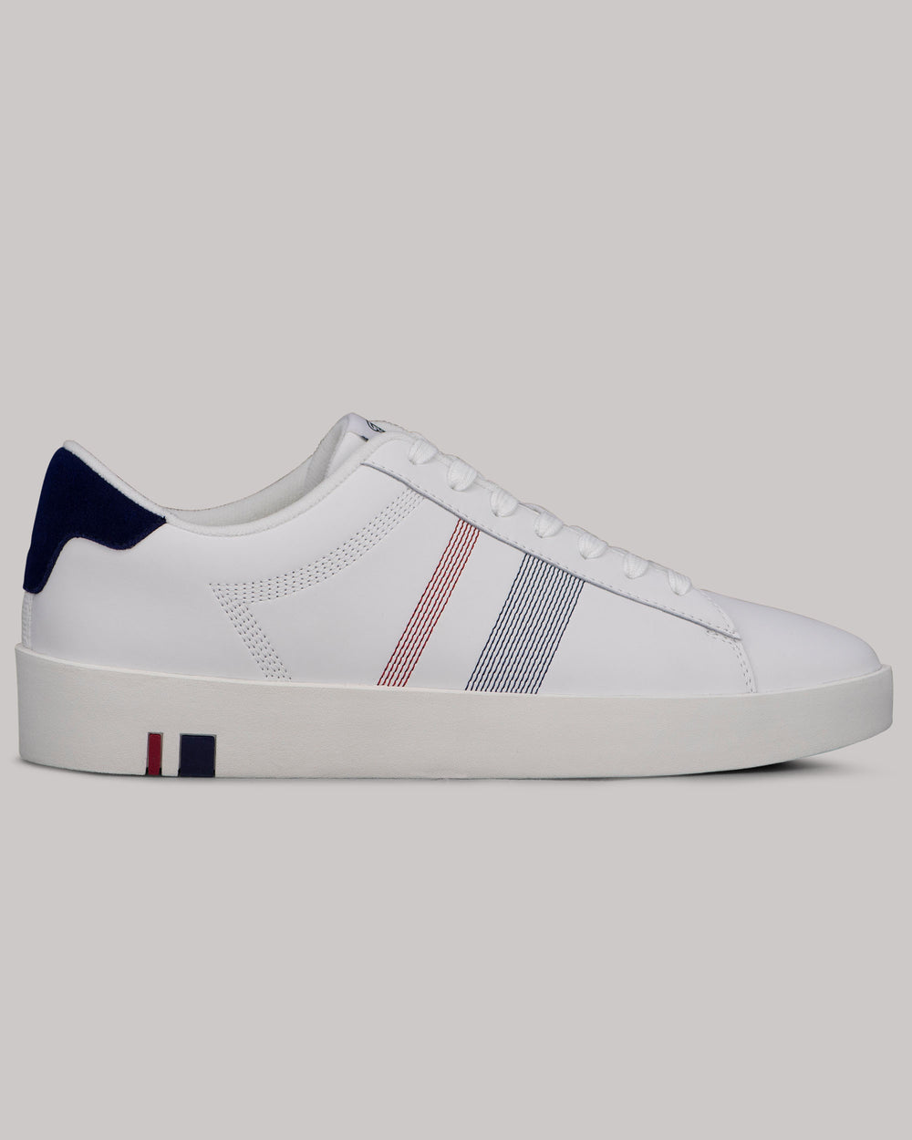 Ben Sherman Boxwell Sneakers White / Navy / Red | 196WCFKRA