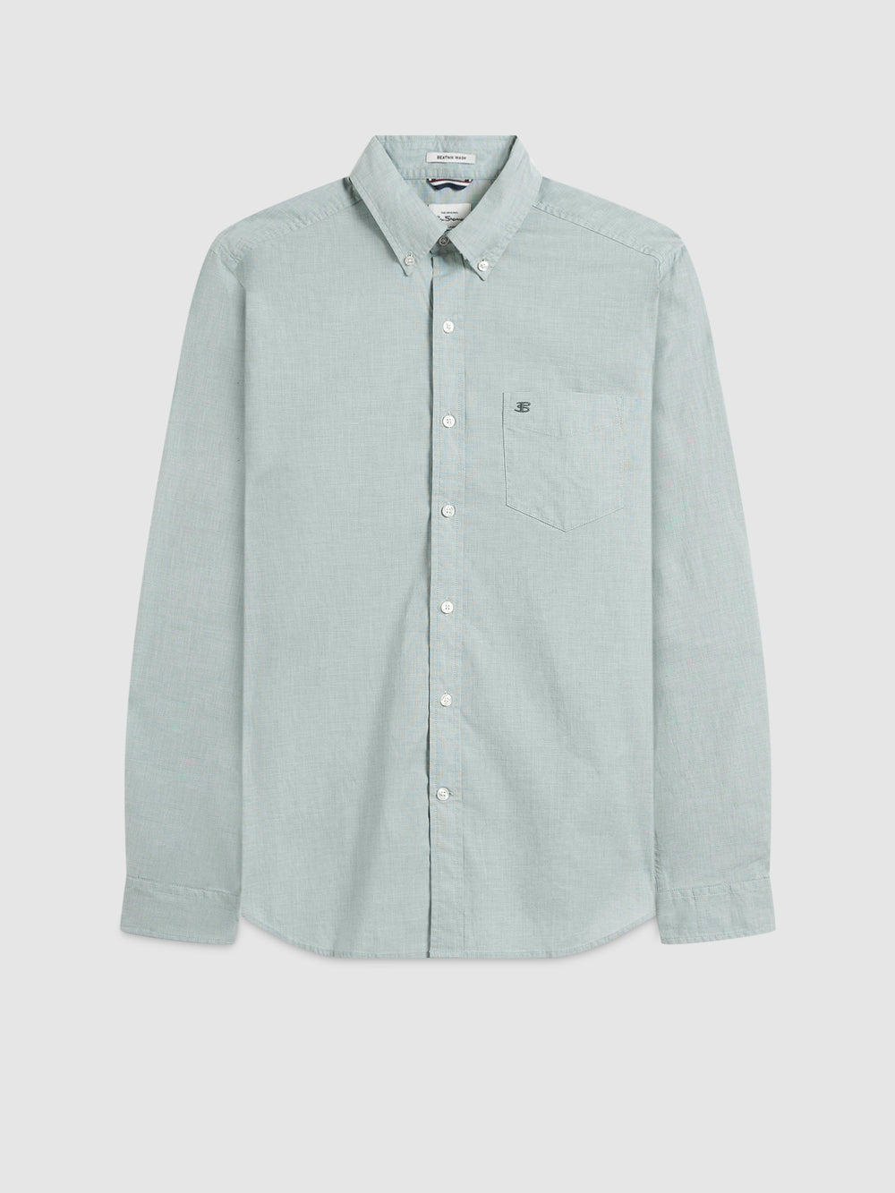 Ben Sherman Brighton Oxford Organic Green Shirts Green | 259PDVHWI