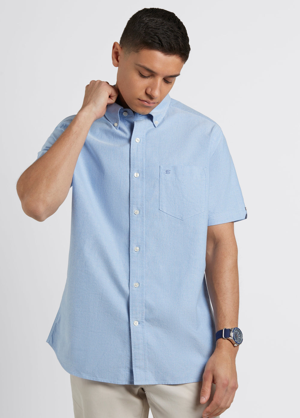 Ben Sherman Brighton Oxford Organic Shirts Blue | 690UTJDSK