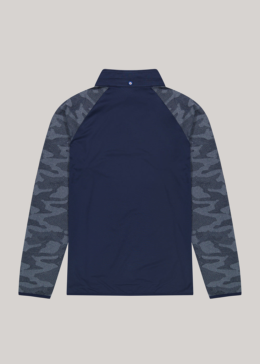 Ben Sherman Camo Jacq. Sleeve Quarter Zip Jackets Navy | 840STZLYB