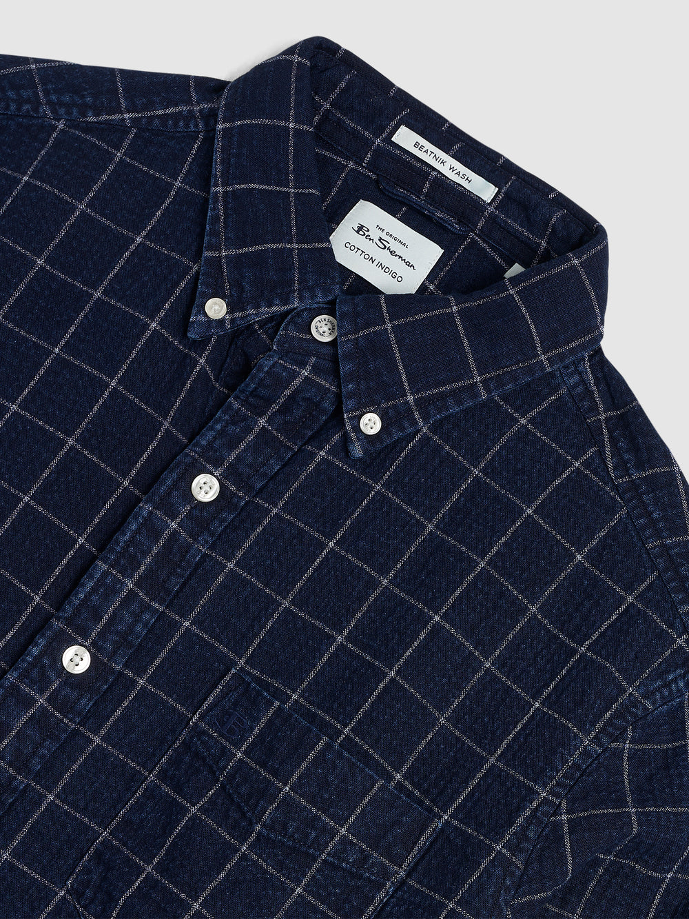 Ben Sherman Dalston Blues Beatnik Shirts Indigo | 978NMGRFU