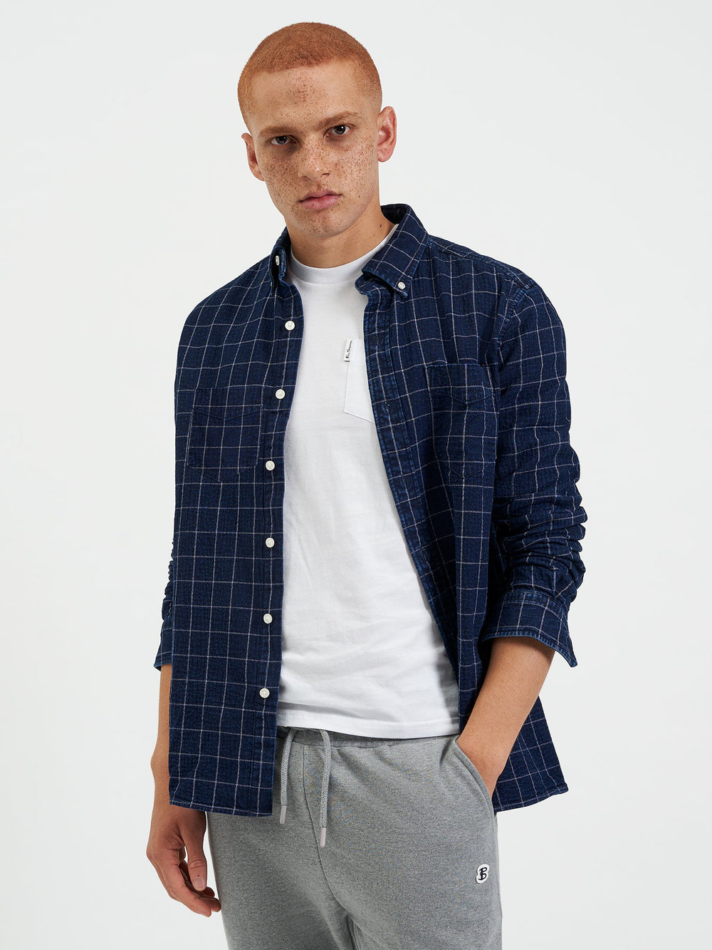 Ben Sherman Dalston Blues Beatnik Shirts Indigo | 978NMGRFU