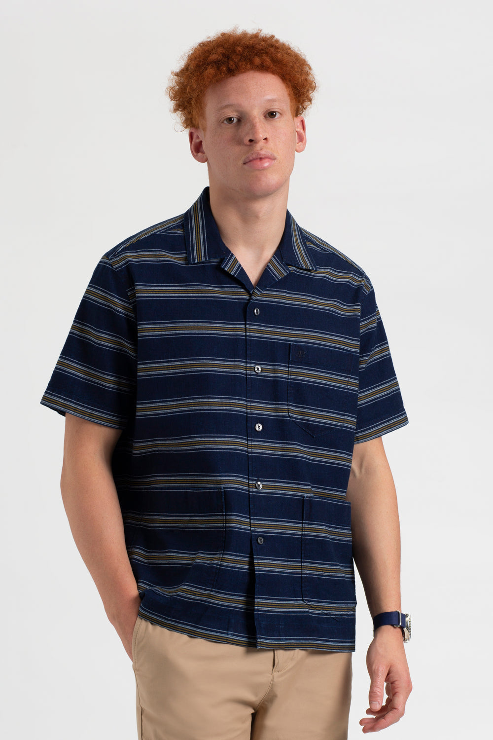 Ben Sherman Dalston Blues Lightweight Stripe Shirts Indigo | 058HBFTOG