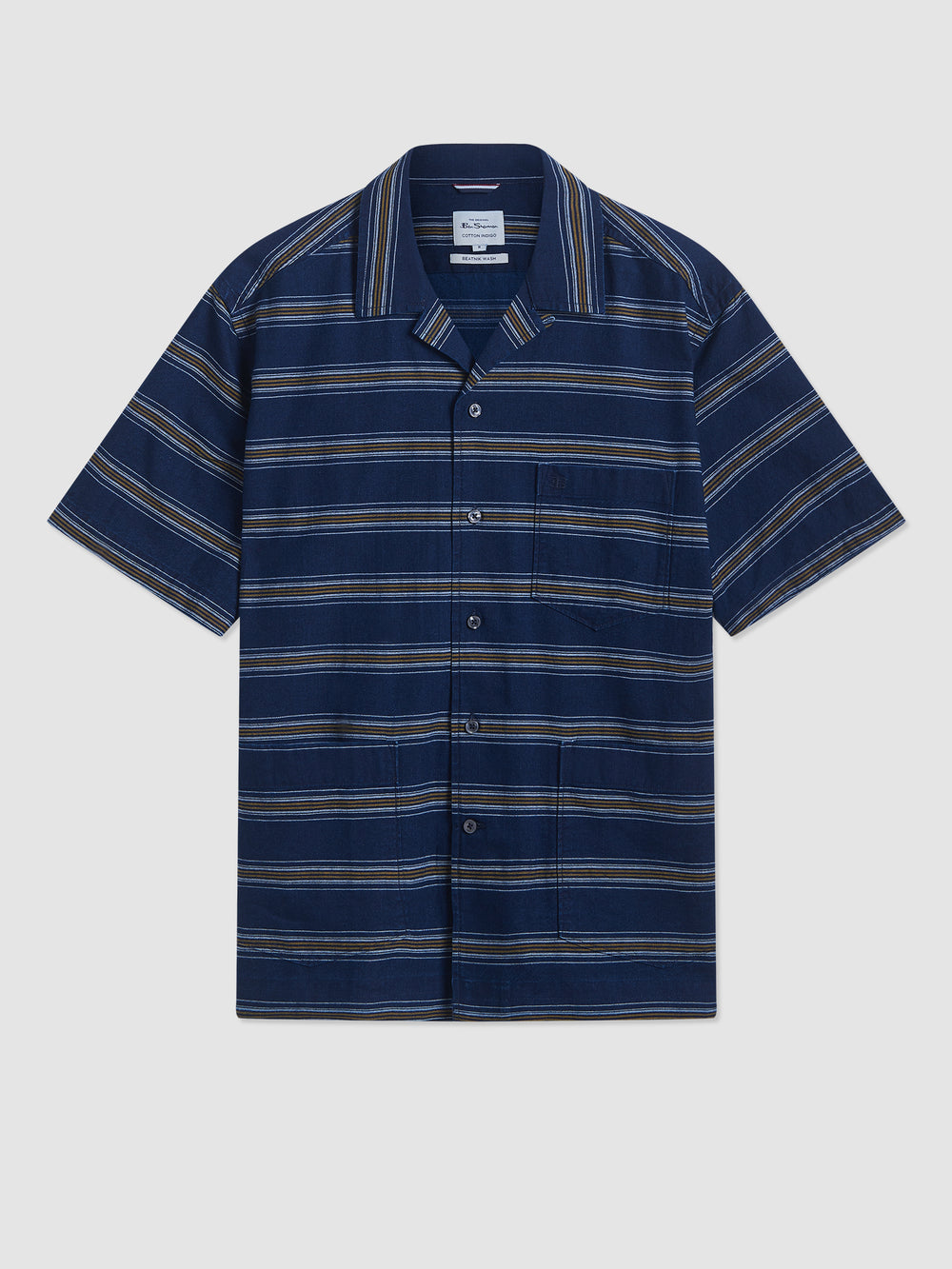 Ben Sherman Dalston Blues Lightweight Stripe Shirts Indigo | 058HBFTOG