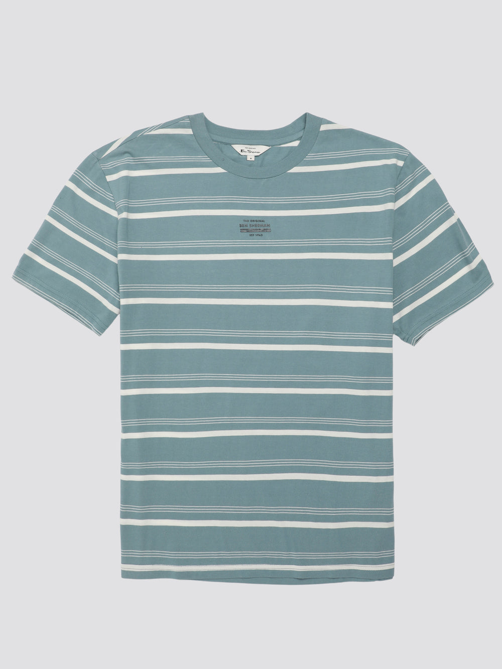 Ben Sherman Fine Stripe T-Shirt Blue | 895KXHYMV