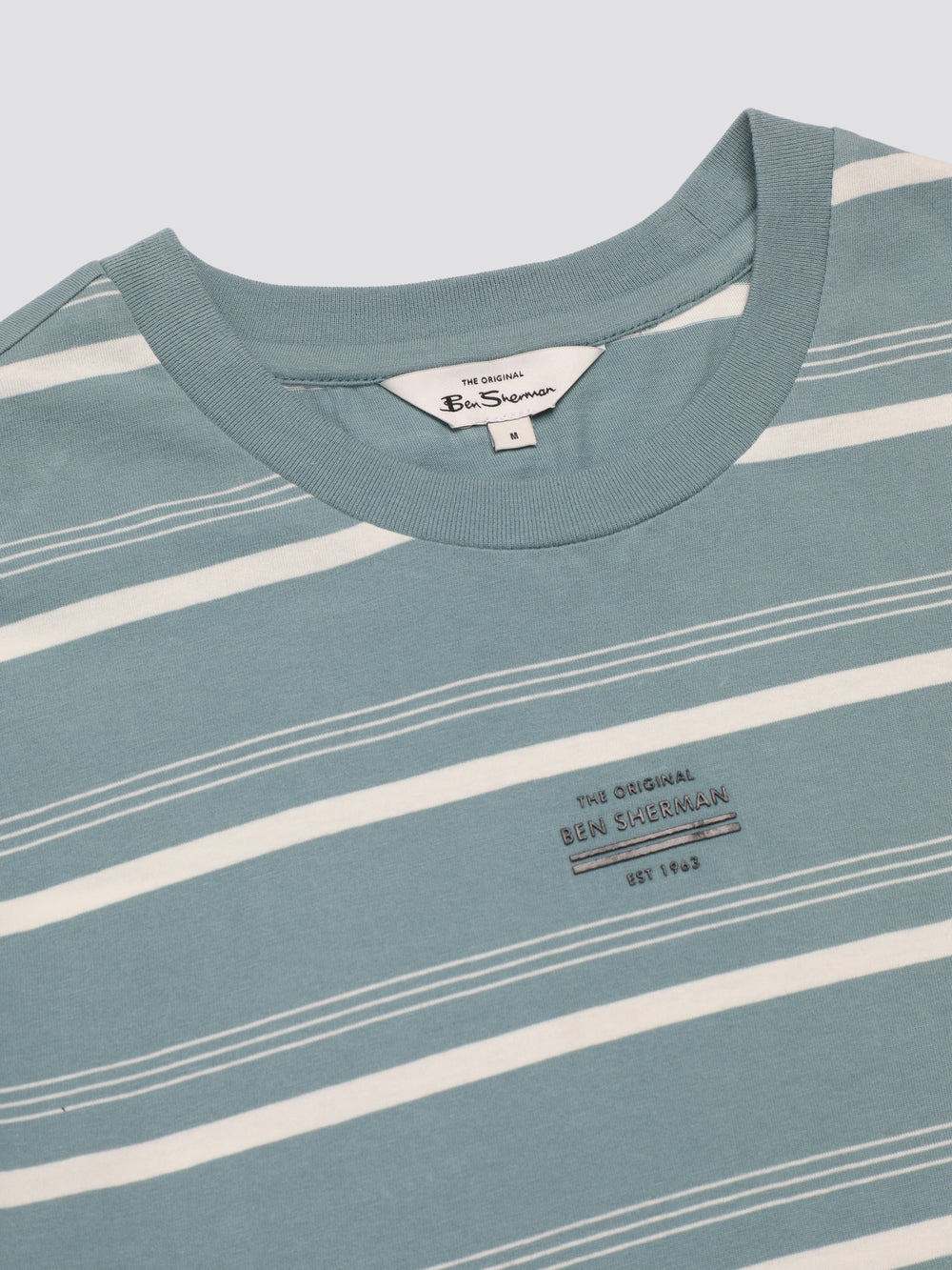 Ben Sherman Fine Stripe T-Shirt Blue | 895KXHYMV