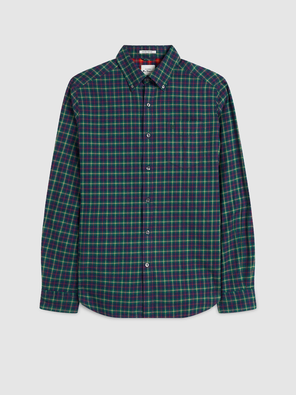 Ben Sherman House Tartan Twill Shirts Green | 465GHMURE