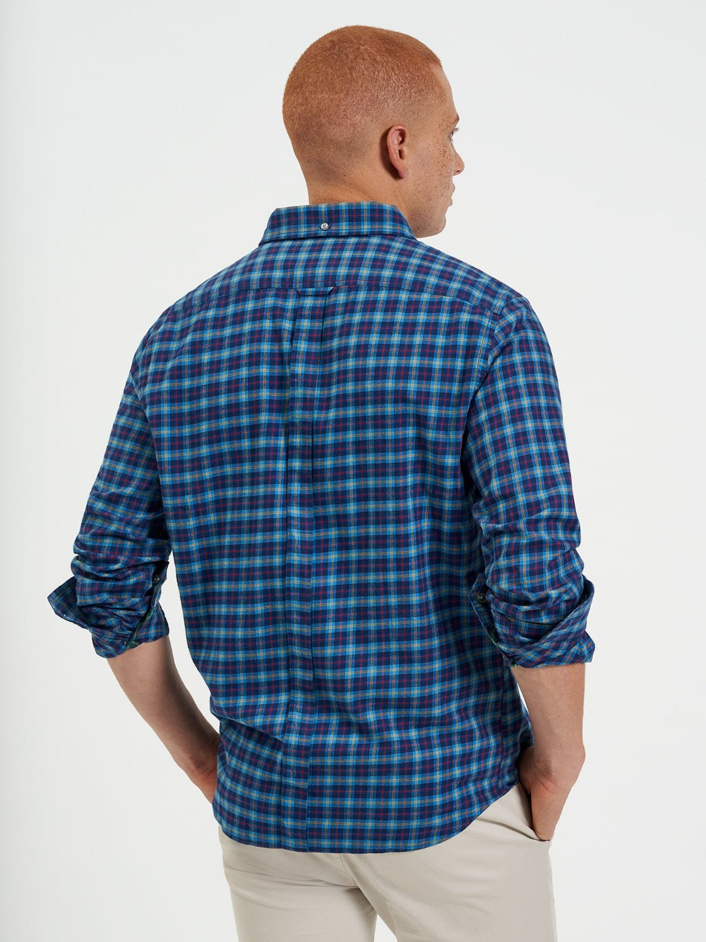 Ben Sherman House Tartan Twill Shirts Navy | 621LPIDOT