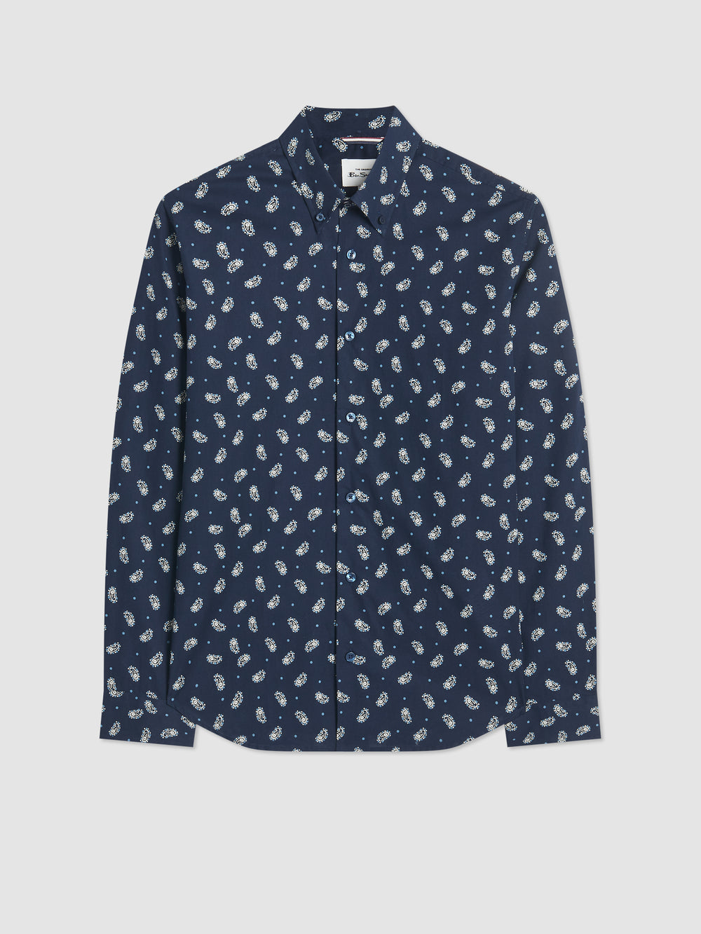 Ben Sherman Micro Paisley Shirts Navy | 415CENKTA