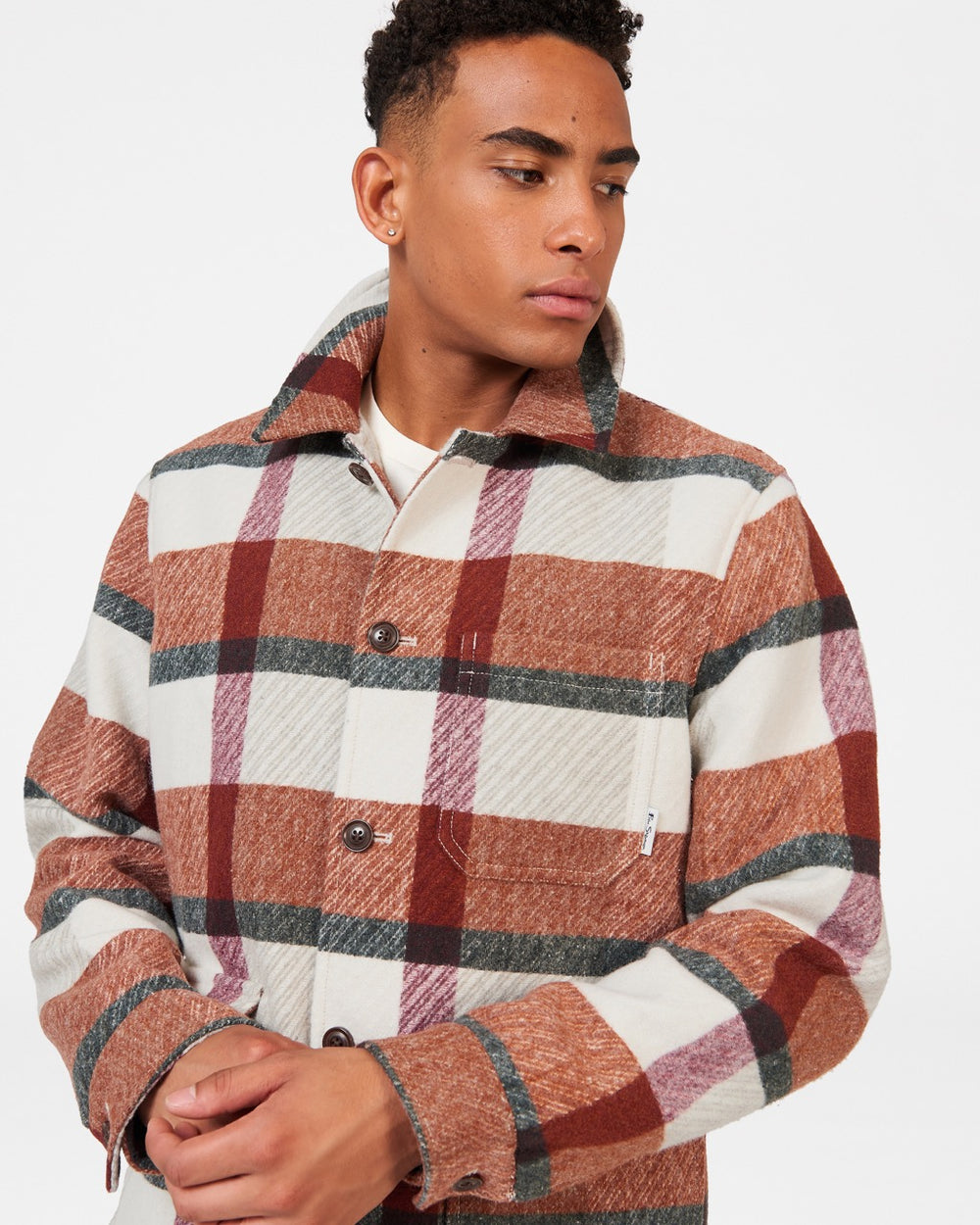 Ben Sherman Plaid Jackets Orange | 156IAEVZN