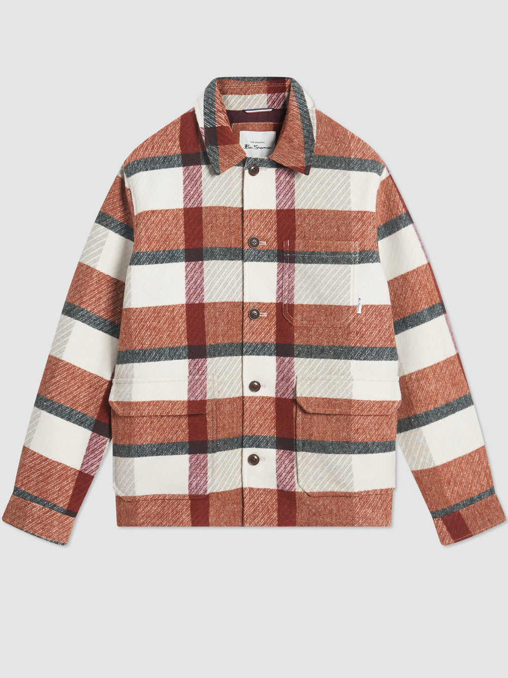 Ben Sherman Plaid Jackets Orange | 156IAEVZN