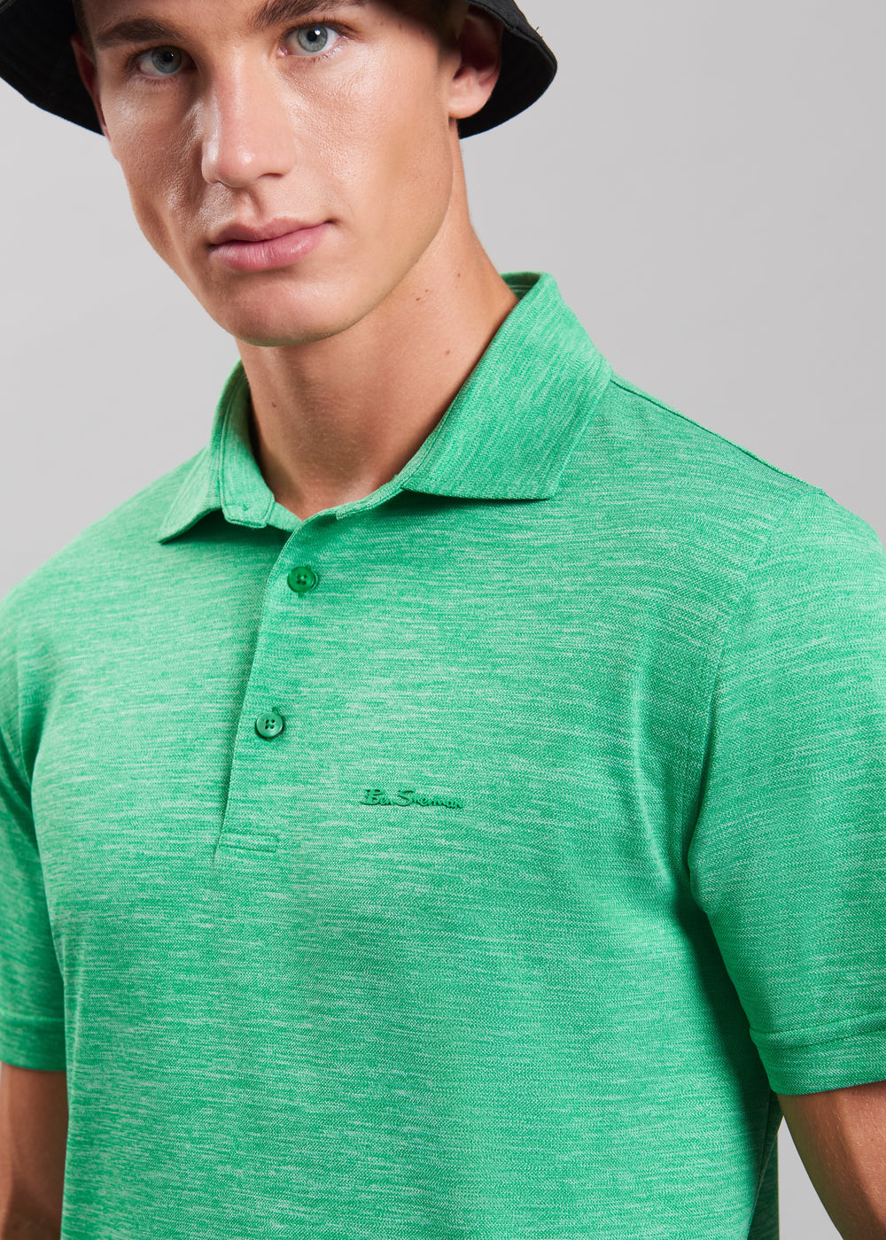 Ben Sherman Short Sleeve Polo Shirts Green | 683RFHJIE