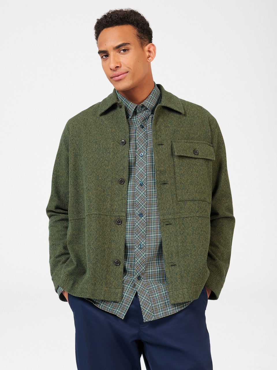 Ben Sherman Signature Casual Cotton Jackets Khaki | 107TGOBCU