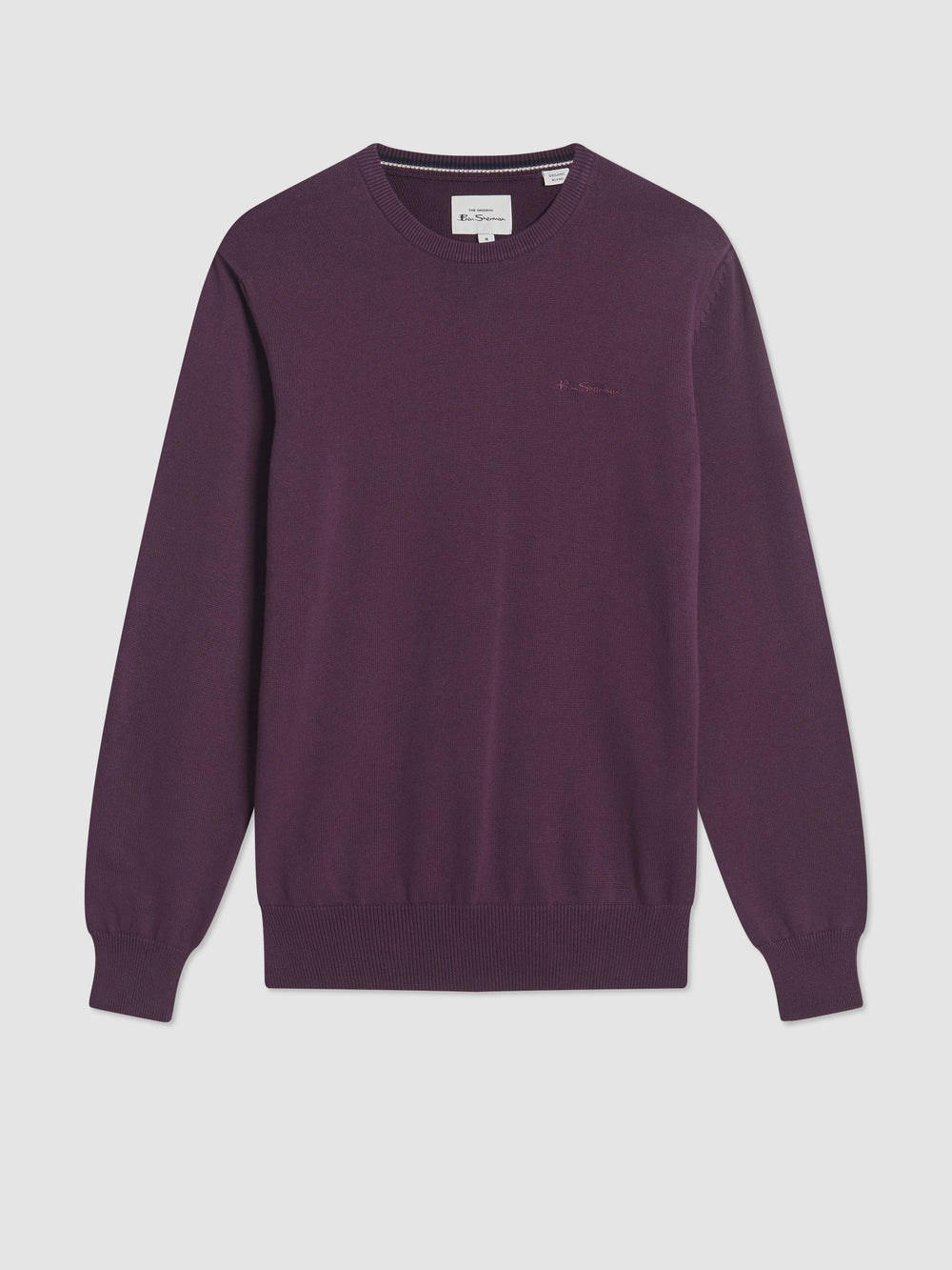 Ben Sherman Signature Crewneck Knitwear Purple | 041UAKERL