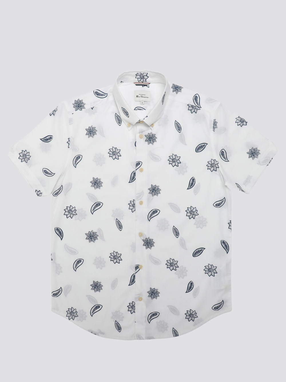 Ben Sherman Signature Floral Shirts White | 014GTWAKO