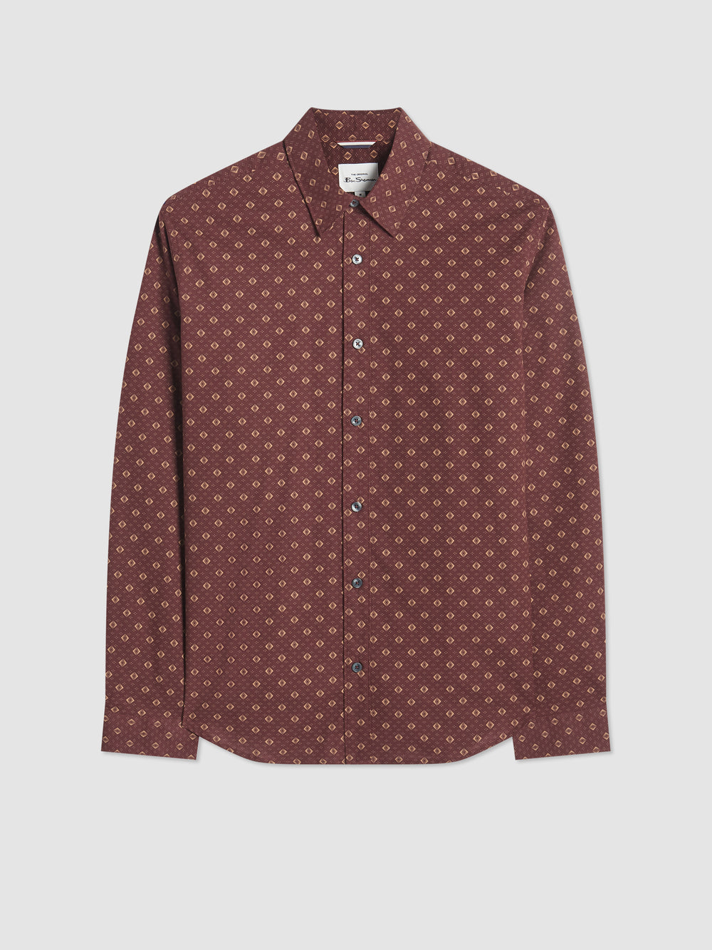 Ben Sherman Signature Geo Shirts Brown | 048HMFUON