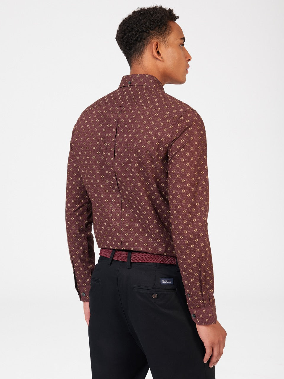 Ben Sherman Signature Geo Shirts Brown | 048HMFUON