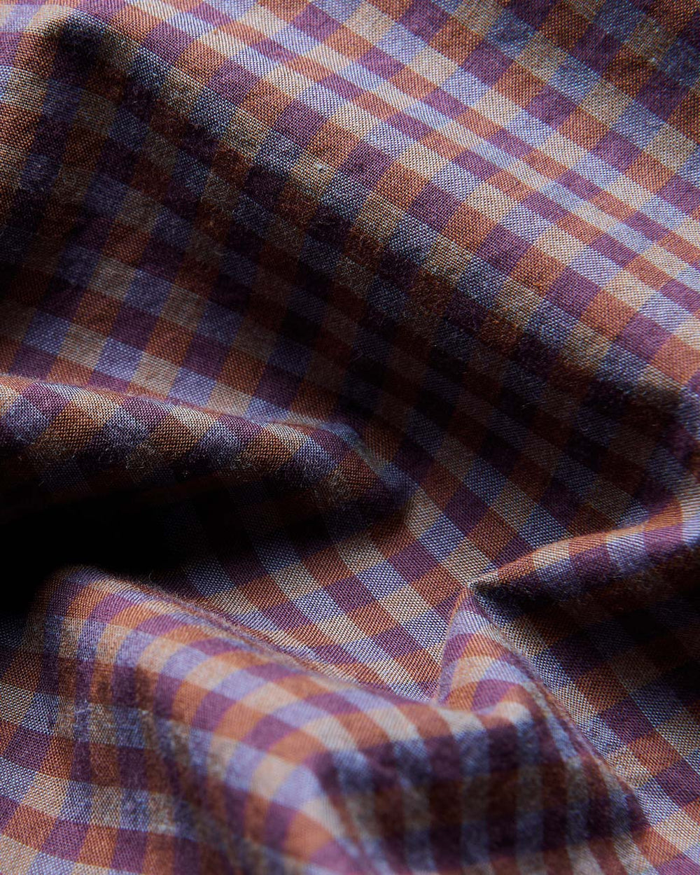 Ben Sherman Signature Gingham Long-Sleeve Shirts Purple | 591YKCWLZ