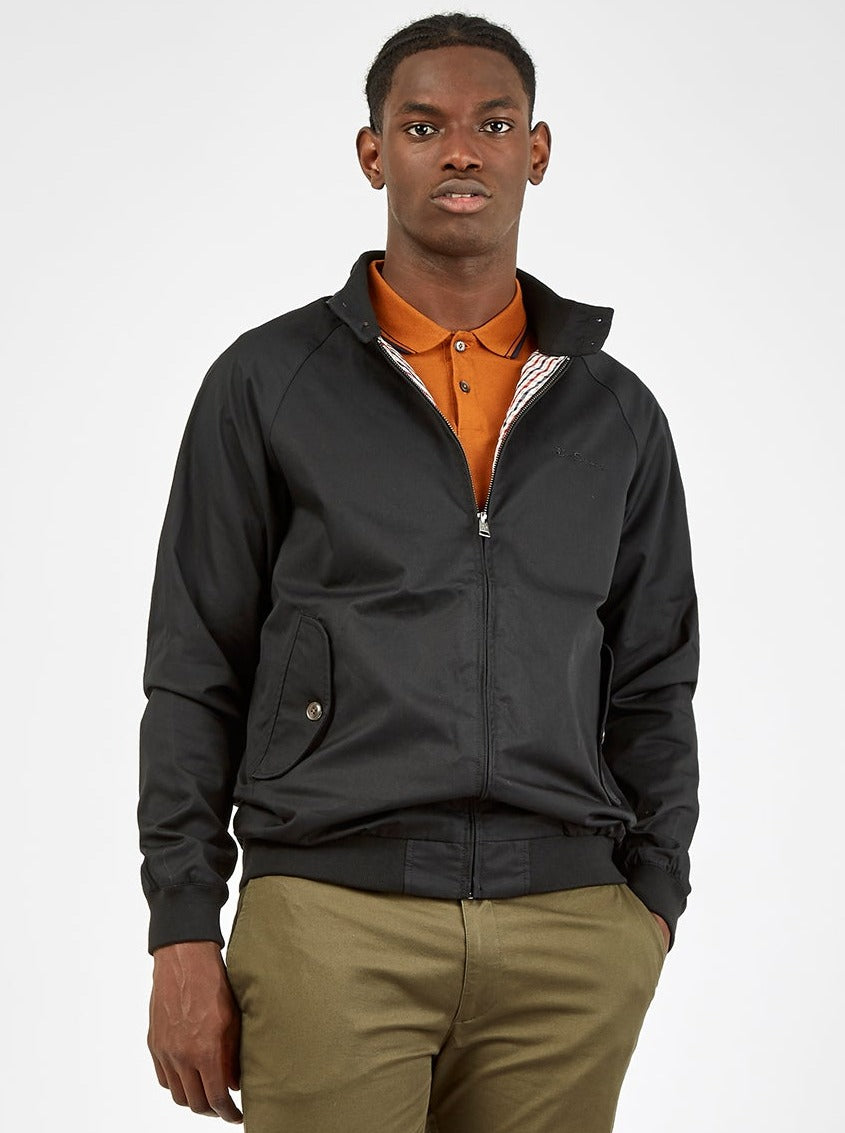 Ben Sherman Signature Harrington Jackets Black | 425LOEXCR