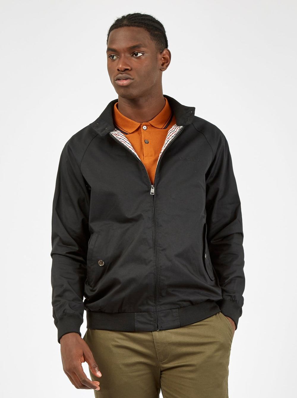 Ben Sherman Signature Harrington Jackets Black | 425LOEXCR