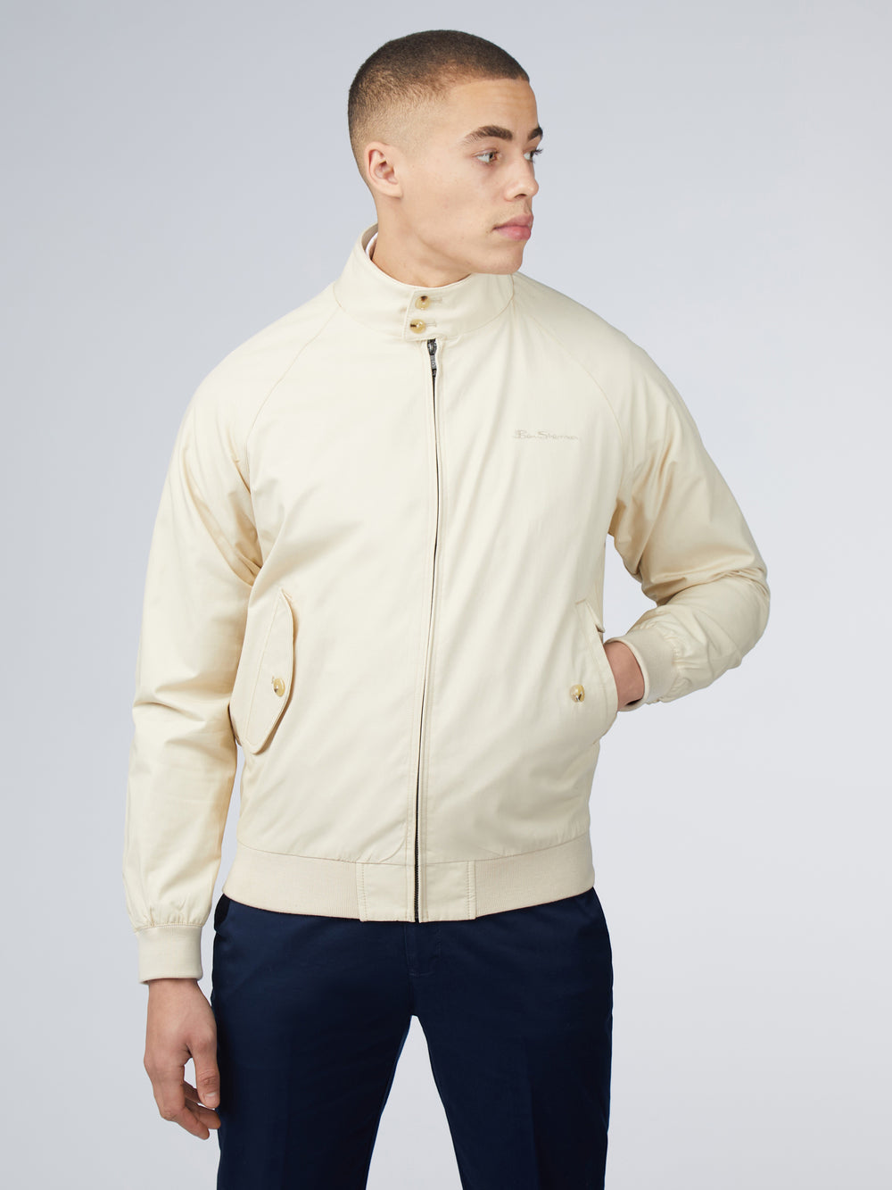 Ben Sherman Signature Harrington Jackets Cream | 256FIRHPO